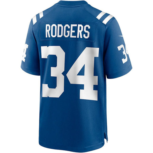 IN.Colts #34 Isaiah Rodgers Royal Game Jersey Stitched American Football Jerseys