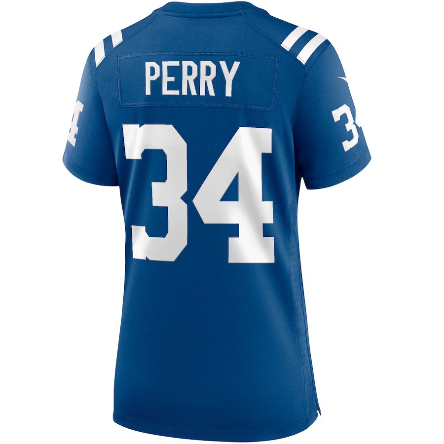 IN.Colts #34 Joe Perry Royal Game Retired Player Jersey Stitched American Football Jerseys