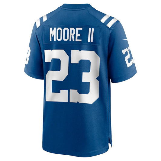 IN.Colts #23 Kenny Moore II Royal Game Jersey Stitched American Football Jerseys