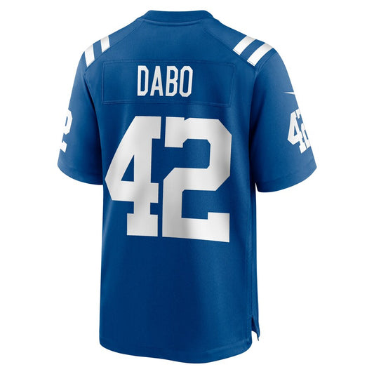 IN.Colts #42 Marcel Dabo Royal Game Player Jersey Stitched American Football Jerseys