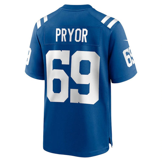 IN.Colts #69 Matt Pryor Royal Game Jersey Stitched American Football Jerseys
