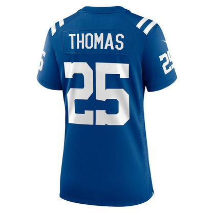 IN.Colts #25 Rodney Thomas II Royal Player Game Jersey Stitched American Football Jerseys
