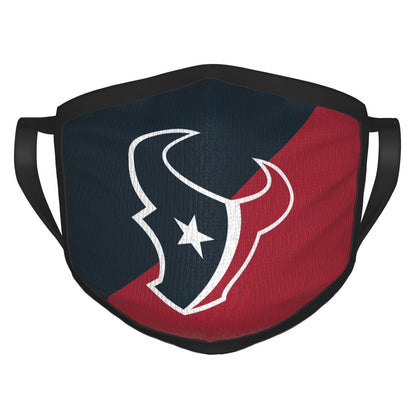 Custom Football Personalized Houston Texans Dust Face Mask With Filters PM 2.5