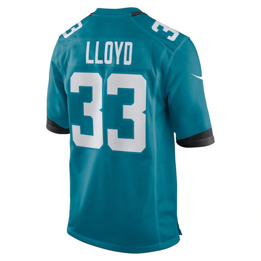 J.Jaguars #33 Devin Lloyd Teal 2022 Draft First Round Pick Game Jersey Stitched American Football Jerseys