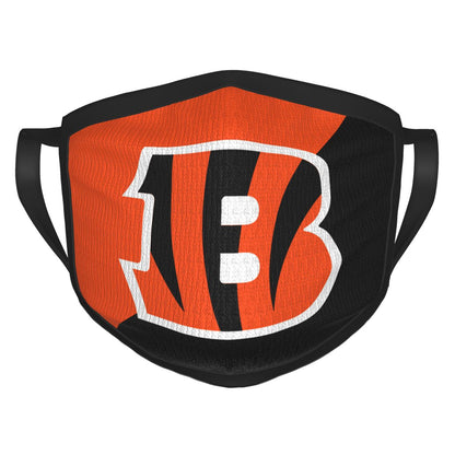 Custom Football Personalized Cincinnati Bengals Dust Face Mask With Filters PM 2.5