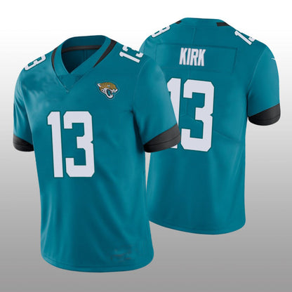 J.Jaguars #13 Christian Kirk 2022 London Games Teal Vapor Limited Jersey Stitched American Football Jerseys