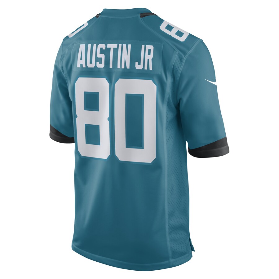 J.Jaguars #80 Kevin Austin Jr. Teal Game Player Jersey Stitched American Football Jerseys