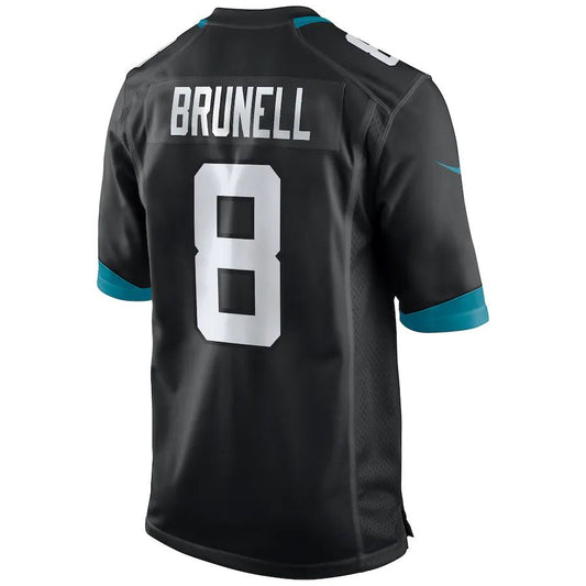 J.Jaguars #8 Mark Brunell Black Game Retired Player Jersey Stitched American Football Jerseys
