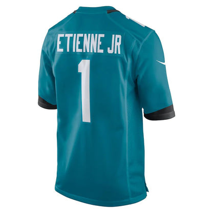 J.Jaguars #1 Travis Etienne Teal Game Jersey Stitched American Football Jerseys