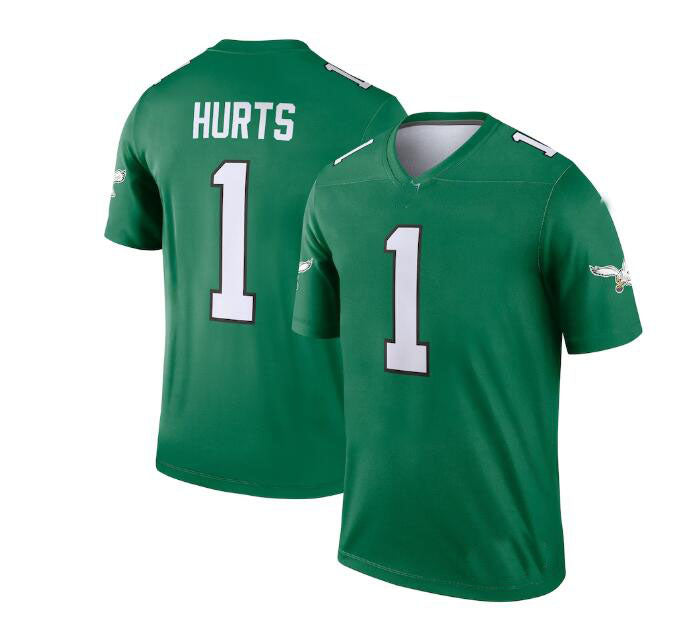 P.Eagles #1 Jalen Hurts  Alternate Legend Player Jersey - Kelly Green Stitched American Football Jerseys