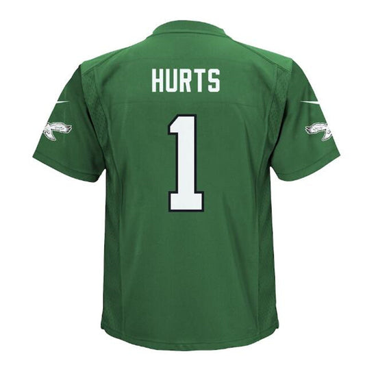 P.Eagles #1 Jalen Hurts Infant Alternate Game Jersey - Kelly Green Stitched American Football Jerseys
