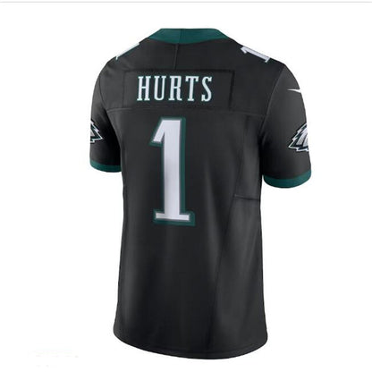 P.Eagles #1 Jalen Hurts Vapor F.U.S.E. Limited Jersey - Black Stitched American Football Jerseys