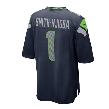 S.Seahawks #1 Jaxon Smith-Njigba 2023 Draft First Round Pick Game Jersey - College Navy Stitched American Football Jerseys