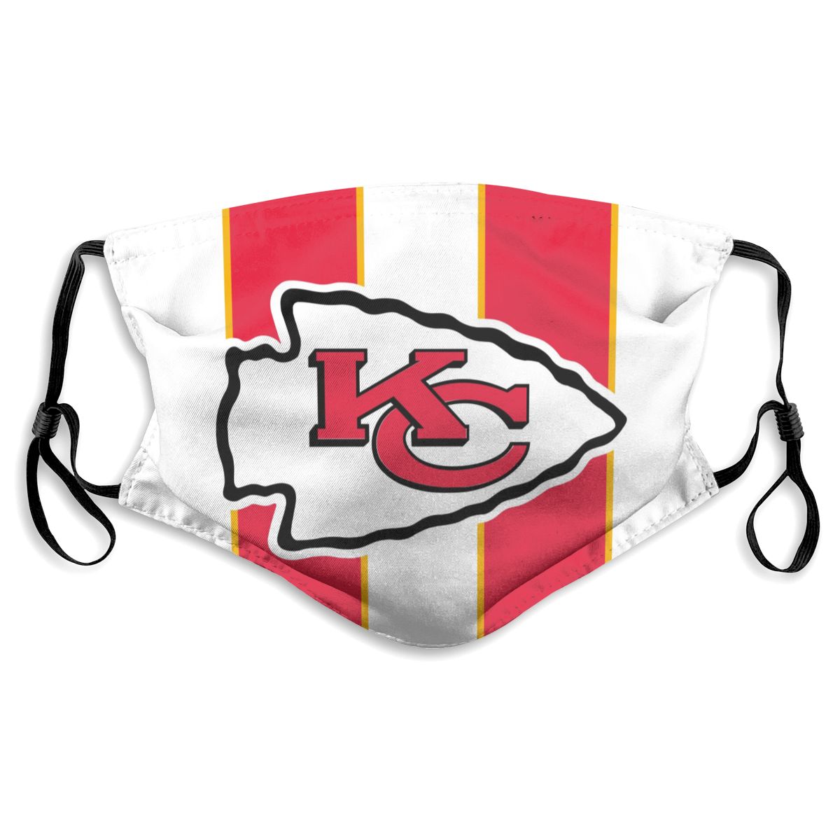 Custom Football Personalized KC.Chief 01-White Dust Face Mask With Filters PM 2.5