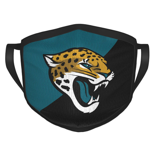 Custom Football Personalized Jacksonville Jaguars Dust Face Mask With Filters PM 2.5