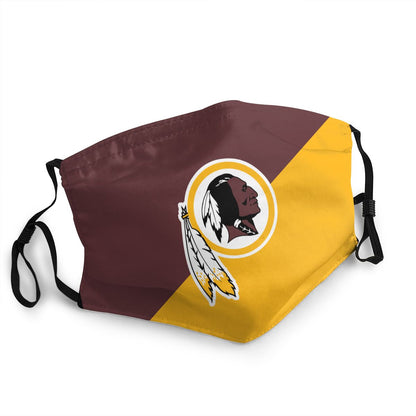 Custom Football Personalized Washington Redskins Dust Face Mask With Filters PM 2.5