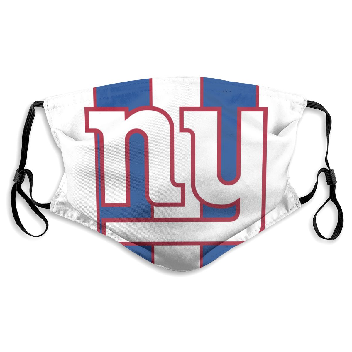 Custom Football Personalized NY.Giant 01- White Dust Face Mask With Filters PM 2.5