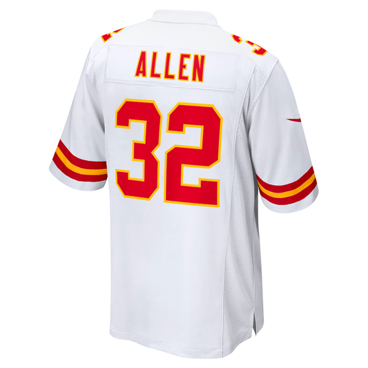 KC.Chiefs #32 Marcus Allen White Retired Player Game Jersey Stitched American Football Jerseys