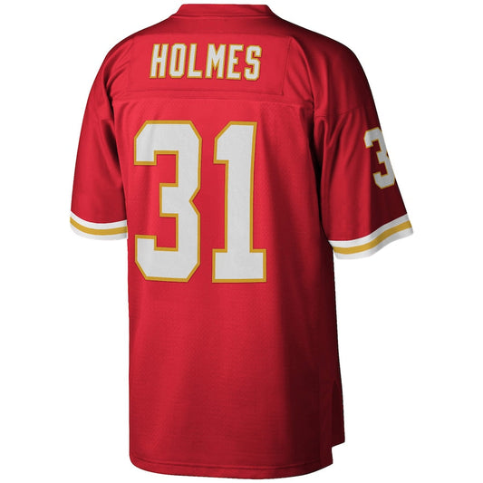 KC.Chiefs #31 Priest Holmes Mitchell & Ness Red 2002 Legacy Replica Jersey Stitched American Football Jerseys