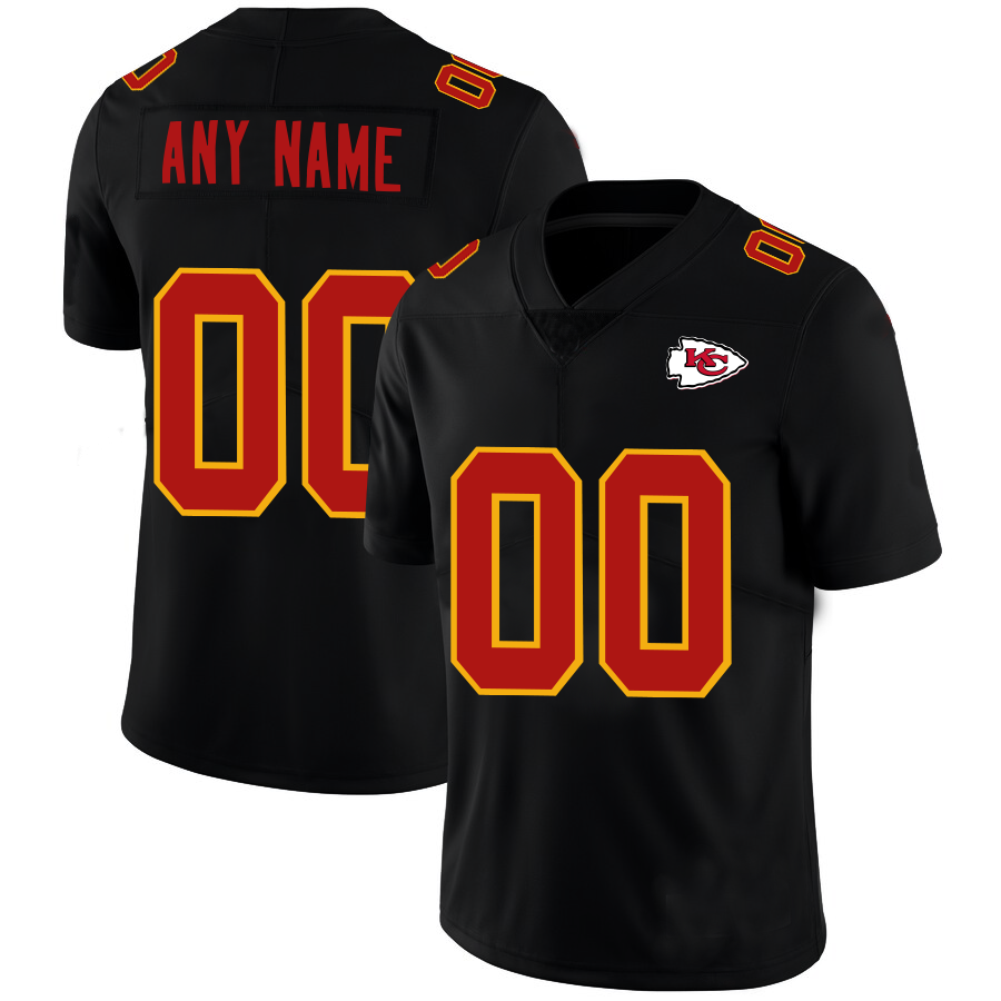 Custom KC.Chiefs Football Jerseys Black American Stitched Name And Number Size S to 6XL Christmas Birthday Gift