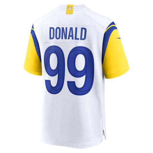 LA.Rams #99 Aaron Donald White Alternate Player Game Jersey Stitched American Football Jersey
