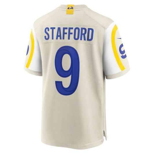 LA.Rams #9 Matthew Stafford Bone Player Game Jersey Stitched American Football Jersey