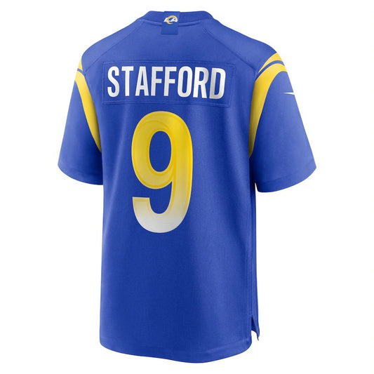 LA.Rams #9 Matthew Stafford Royal Player Game Jersey Stitched American Football Jersey