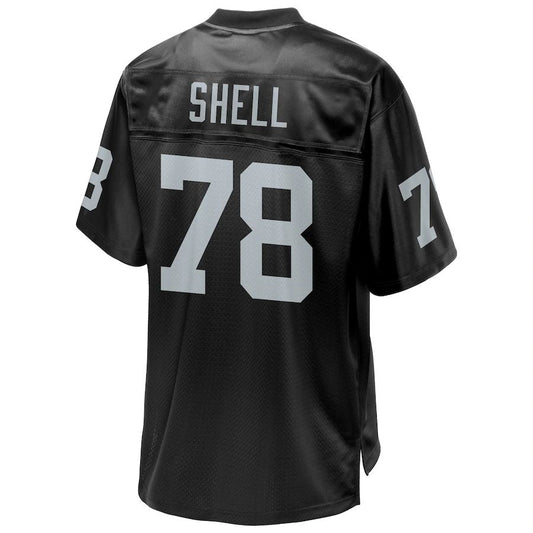 LV.Raiders #78 Art Shell Pro Line Black Replica Retired Player Jersey Stitched American Football Jerseys