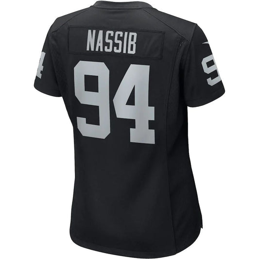 LV.Raiders #94 Carl Nassib Black Player Game Jersey Stitched American Football Jerseys