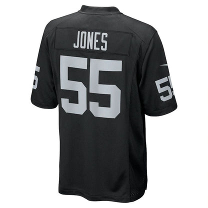 LV.Raiders #55 Chandler Jones Black Game Jersey Stitched American Football Jerseys