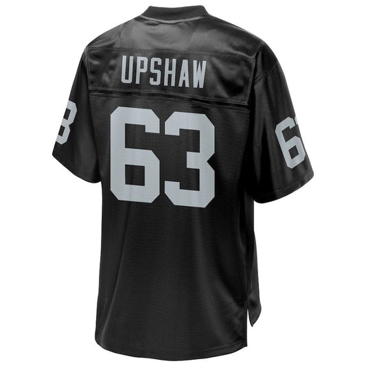 LV.Raiders #63 Gene Upshaw Pro Line Black Retired Player Jersey Stitched American Football Jerseys