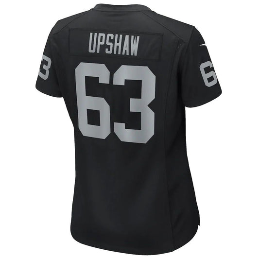 LV.Raiders #63 Gene Upshaw Black Game Retired Player Jersey Stitched American Football Jerseys