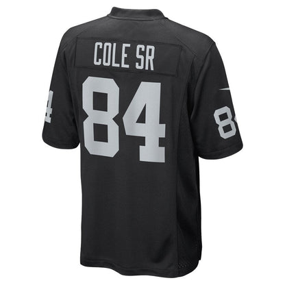 LV.Raiders #84 Keelan Cole Black Game Player Jersey Stitched American Football Jerseys