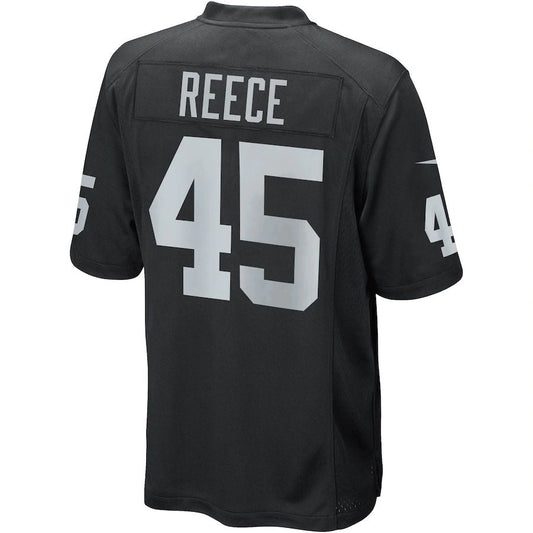 LV.Raiders #45 Marcel Reece Black Game Jersey Stitched American Football Jerseys