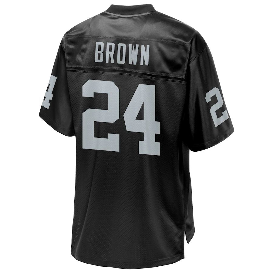 LV.Raiders #24 Willie Brown Pro Line Black Retired Player Jersey Stitched American Football Jerseys