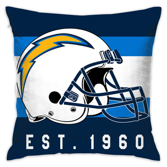 Personalized Football Los Angeles Chargers Design Pillowcase Decorative Throw Pillow Cover