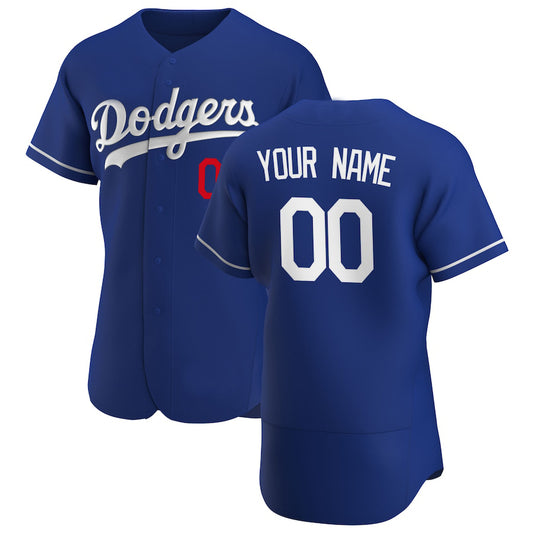 Custom Baseball Los Angeles Dodgers Blue Stitched Jerseys