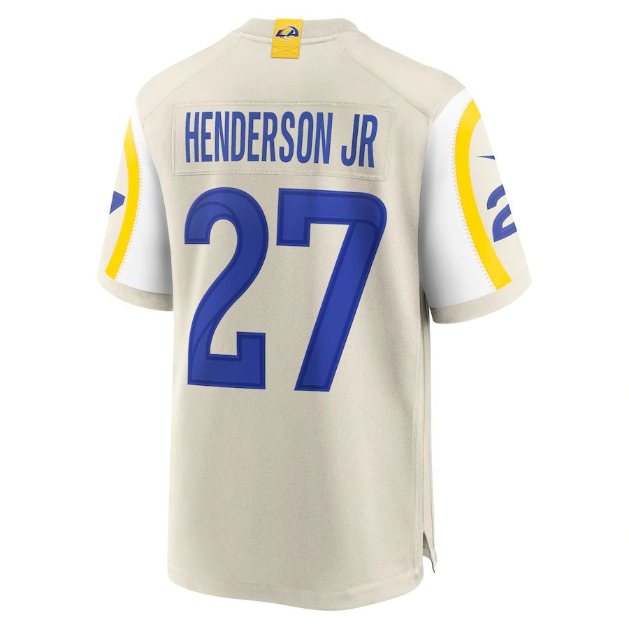 LA.Rams #27 Darrell Henderson Jr. Bone Player Game Jersey Stitched American Football Jerseys