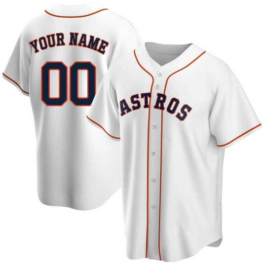 Custom Baseball Jerseys Houston Astros White Stitched Jerseys