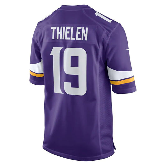 MN.Vikings #19 Adam Thielen Purple Game Jersey Stitched American Football Jerseys