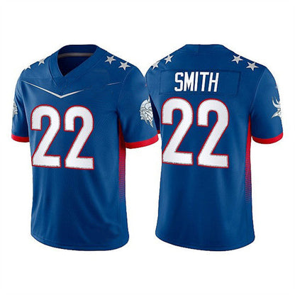 MN.Vikings #22 Harrison Smith 2022 Royal Pro Bowl Stitched Jersey American Football Jerseys