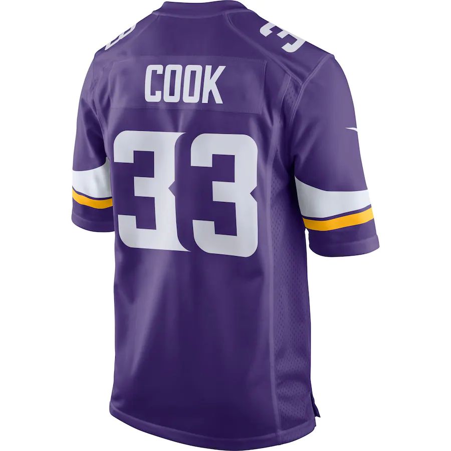 MN.Vikings #33 Dalvin Cook  Purple Game Jersey Limited Jersey Stitched American Football Jerseys