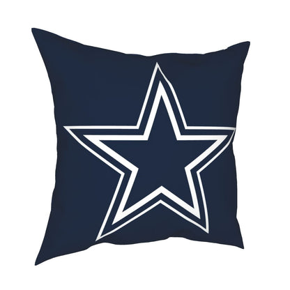 Custom Decorative Football Pillow Case Dallas Cowboys Navy Pillowcase Personalized Throw Pillow Covers