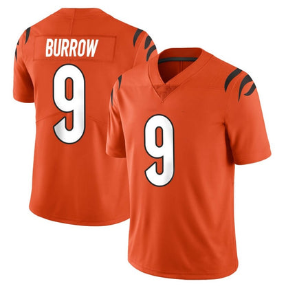 Men's #9 Joe Burrow Cincinnati Bengals Limited Stitched Jerseys