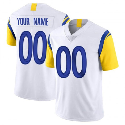 Custom LA.Rams White Football Jerseys Stitched Limited Jerseys 2022 Super Bowl LVI