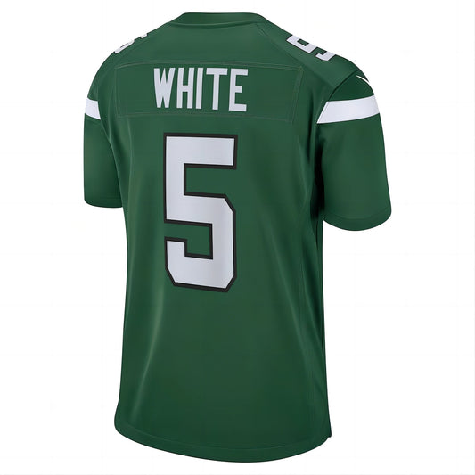 NY.Jets #5 Mike White Gotham Green Game Player Jersey Stitched American Football Jerseys