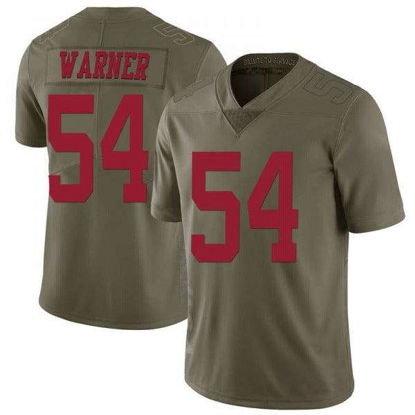 Men's #54 Fred Warner SF.49ers Limited Stitched Jerseys