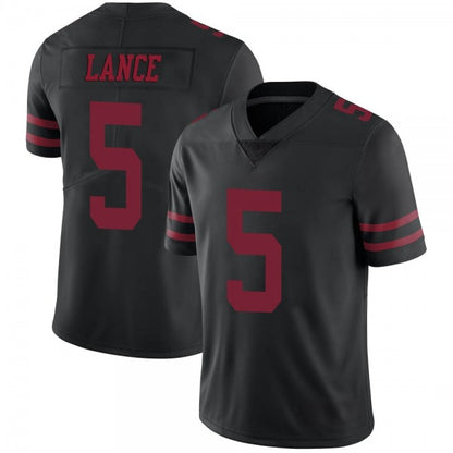 Men's #5 Trey Lance SF.49ers Limited Stitched Jerseys