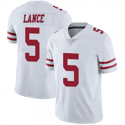 Men's #5 Trey Lance SF.49ers Limited Stitched Jerseys