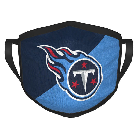 Custom Football Personalized Tennessee Titans Dust Face Mask With Filters PM 2.5